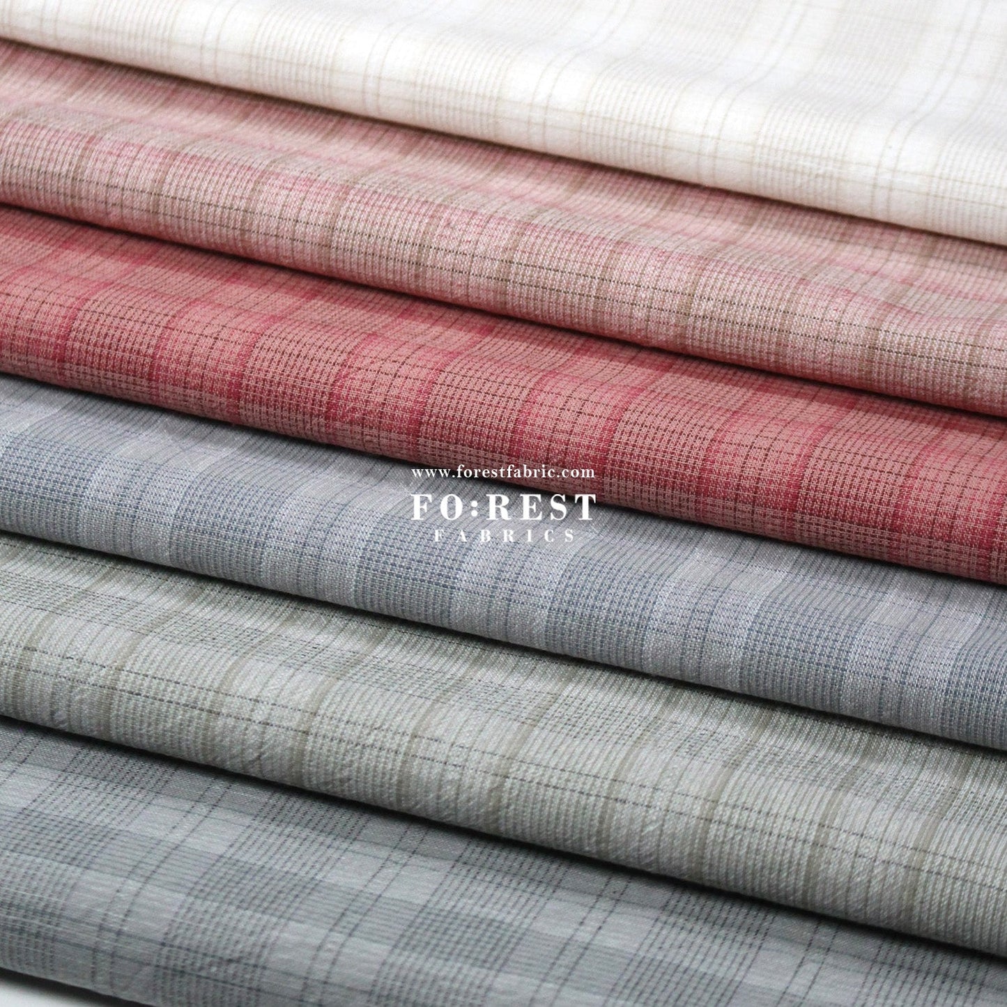 Yarn dyed cotton - Check5 fabric - FO:REST Fabric 布恩堂Liberty fabrictana lawnjapanese fabricykk zipper