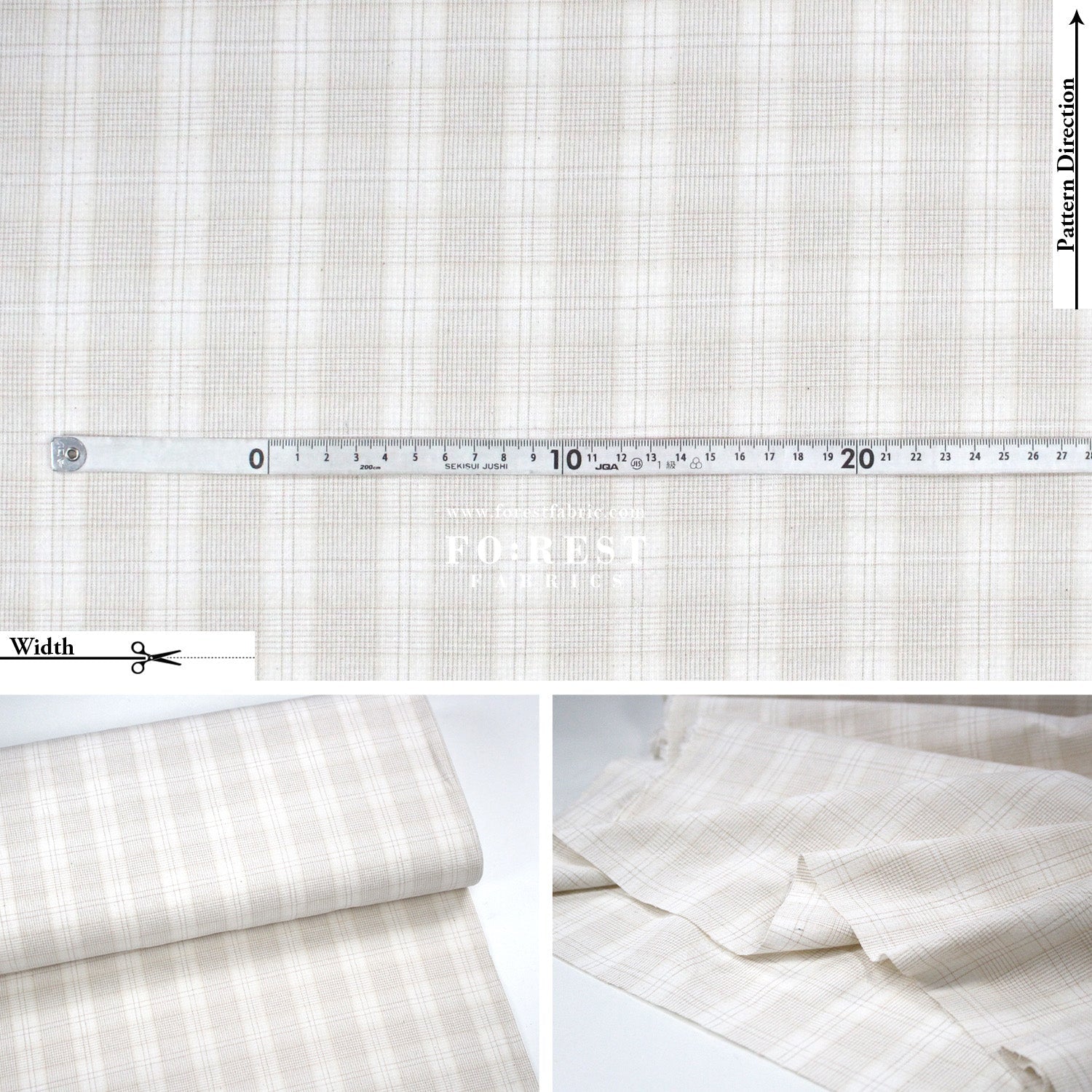 Yarn dyed cotton - Check5 fabric - FO:REST Fabric 布恩堂Liberty fabrictana lawnjapanese fabricykk zipper