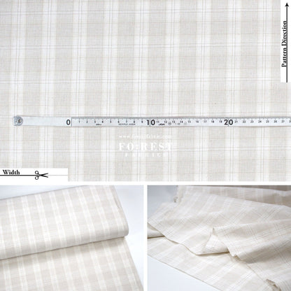 Yarn dyed cotton - Check5 fabric - FO:REST Fabric 布恩堂Liberty fabrictana lawnjapanese fabricykk zipper