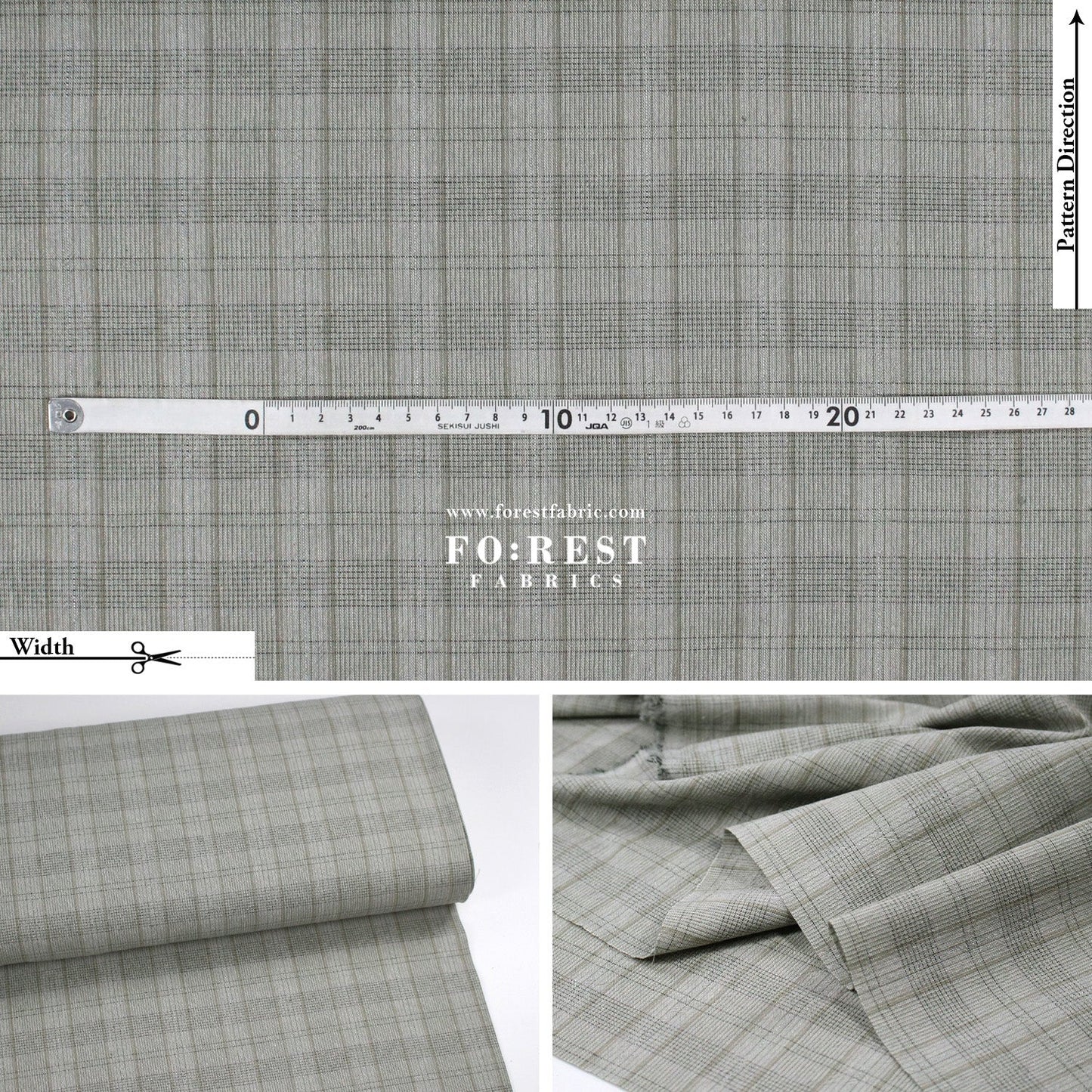 Yarn dyed cotton - Check5 fabric - FO:REST Fabric 布恩堂Liberty fabrictana lawnjapanese fabricykk zipper