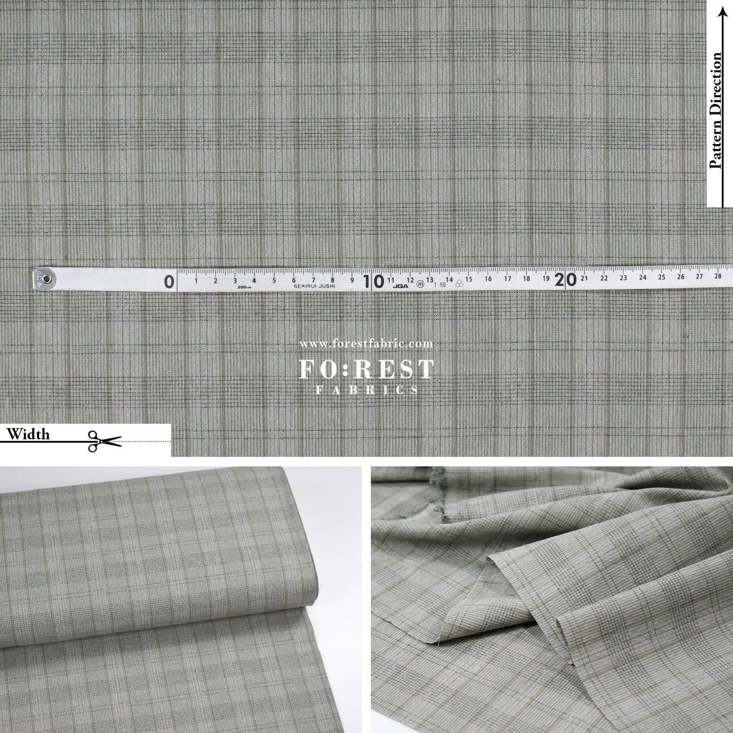 Yarn dyed cotton - Check5 fabric - FO:REST Fabric 布恩堂Liberty fabrictana lawnjapanese fabricykk zipper