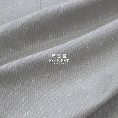 Yarn Dyed Cotton - Dots Fabric Gray