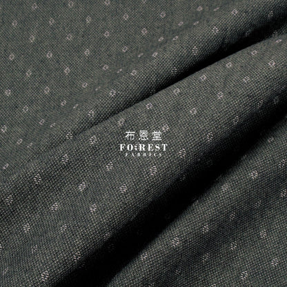 Yarn Dyed Cotton - Dots Fabric Gray Moss