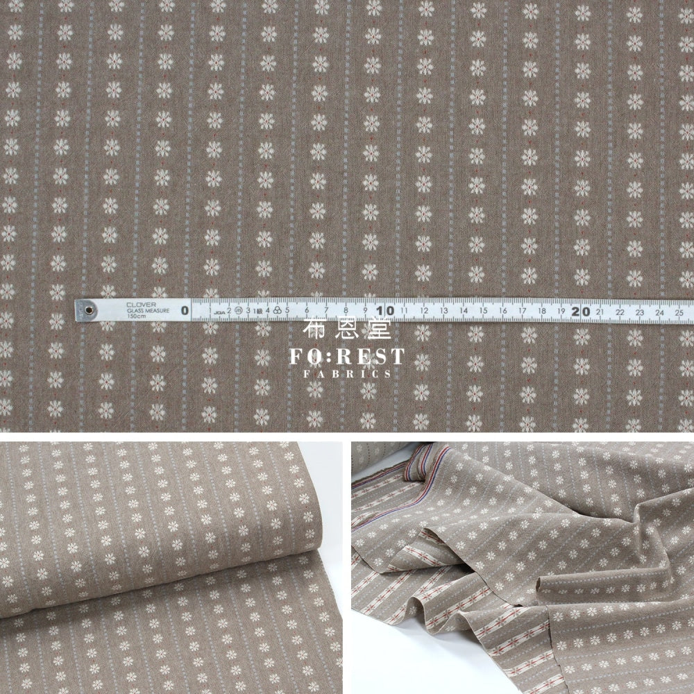 Yarn Dyed Cotton - Flower Fabric