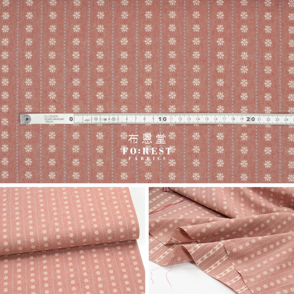 Yarn Dyed Cotton - Flower Fabric