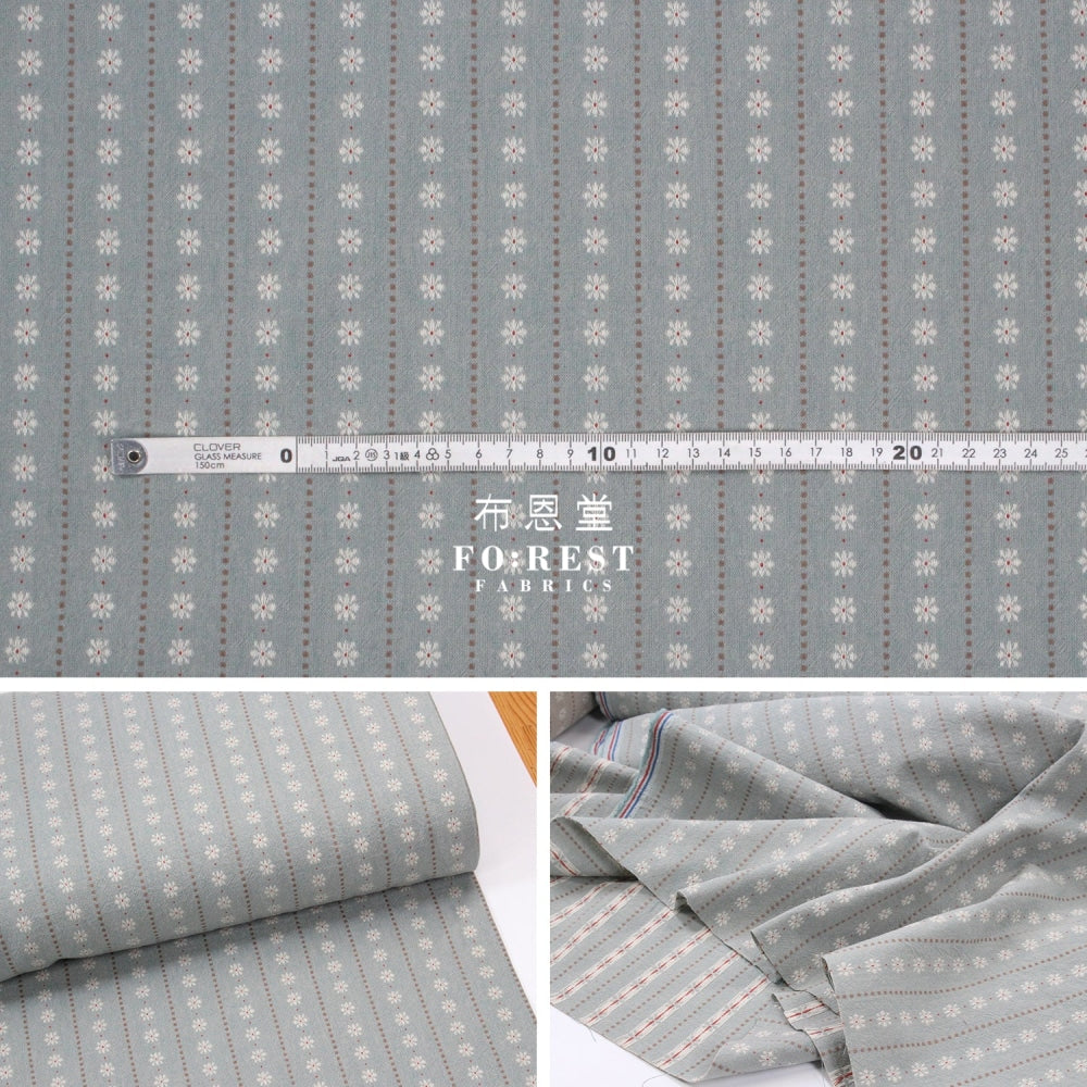 Yarn Dyed Cotton - Flower Fabric
