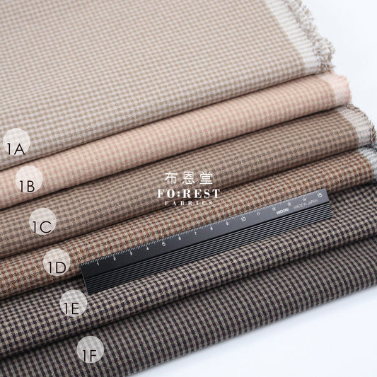 Yarn dyed cotton - Grid 1 fabric - FO:REST Fabric 布恩堂Liberty fabrictana lawnjapanese fabricykk zipper