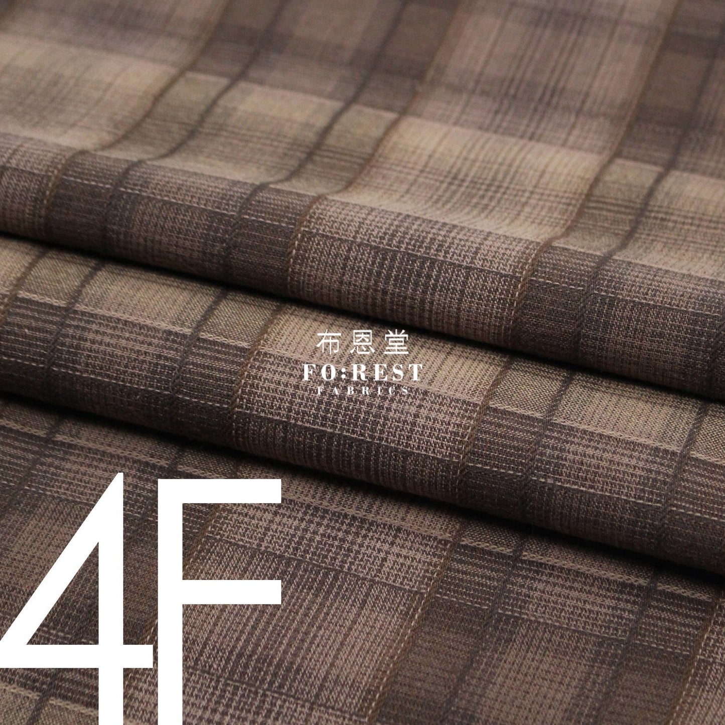 Yarn dyed cotton - Grid 4 fabric - FO:REST Fabric 布恩堂Liberty fabrictana lawnjapanese fabricykk zipper