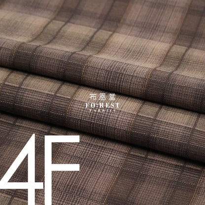 Yarn dyed cotton - Grid 4 fabric - FO:REST Fabric 布恩堂Liberty fabrictana lawnjapanese fabricykk zipper