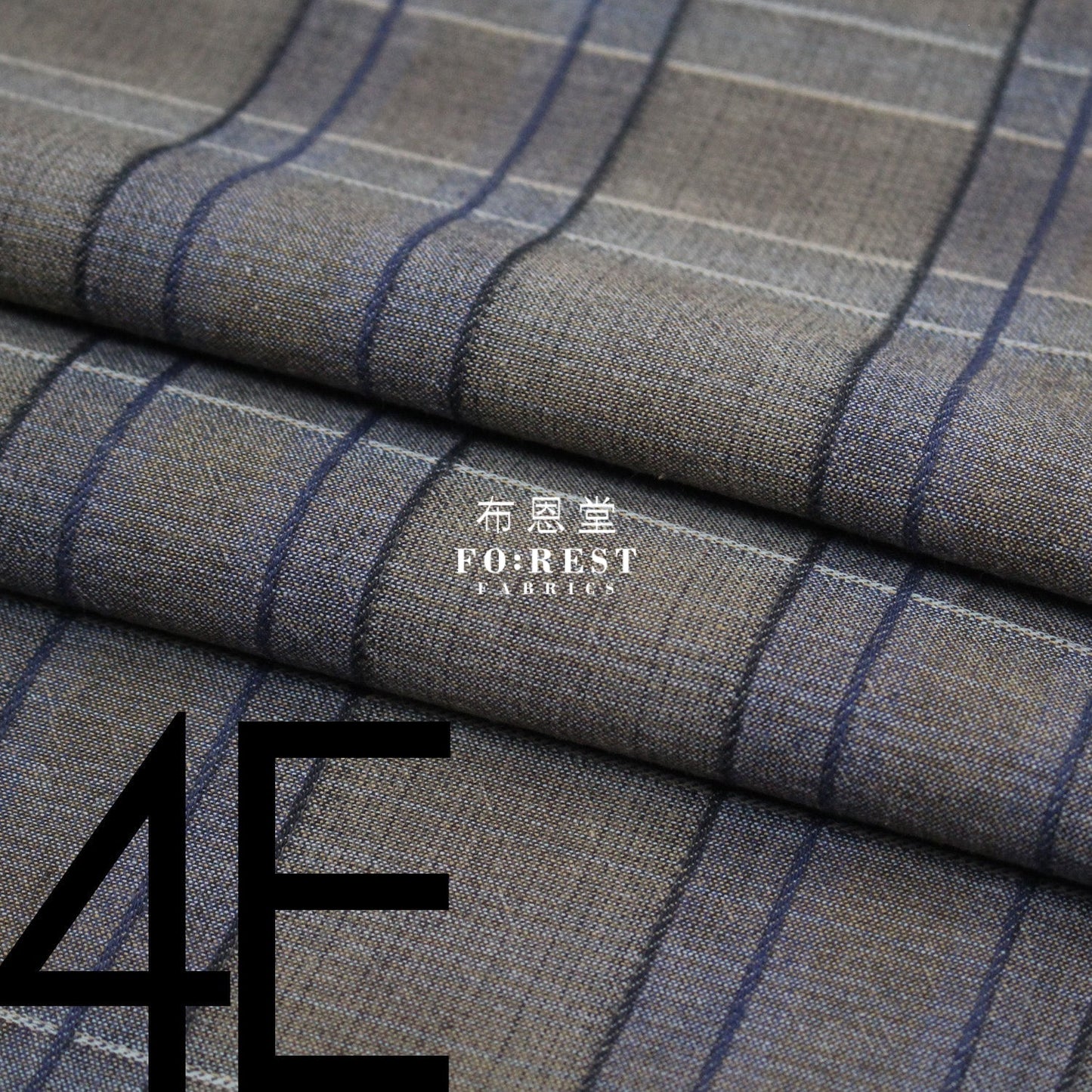 Yarn dyed cotton - Grid 4 fabric - FO:REST Fabric 布恩堂Liberty fabrictana lawnjapanese fabricykk zipper