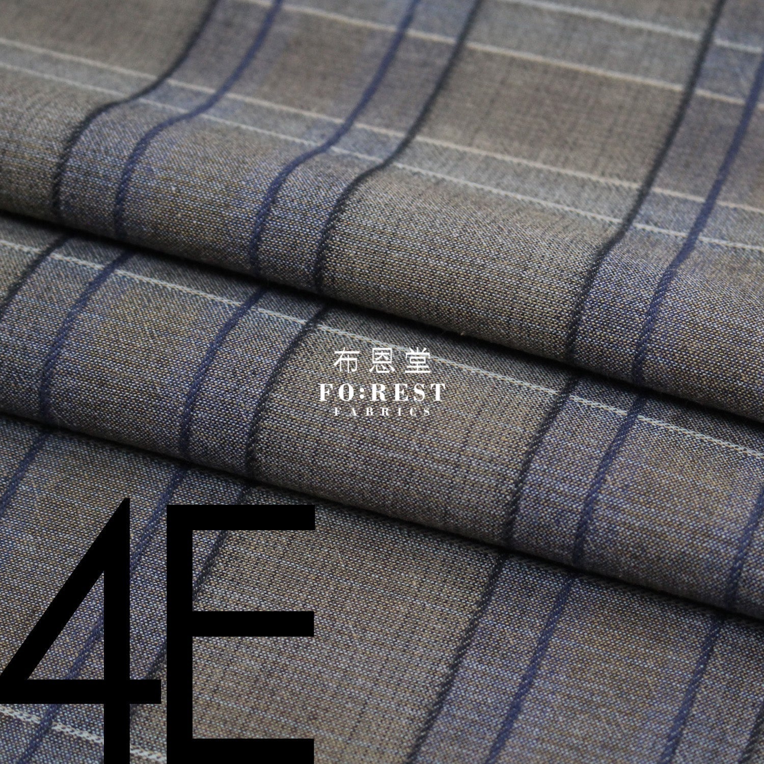 Yarn dyed cotton - Grid 4 fabric - FO:REST Fabric 布恩堂Liberty fabrictana lawnjapanese fabricykk zipper