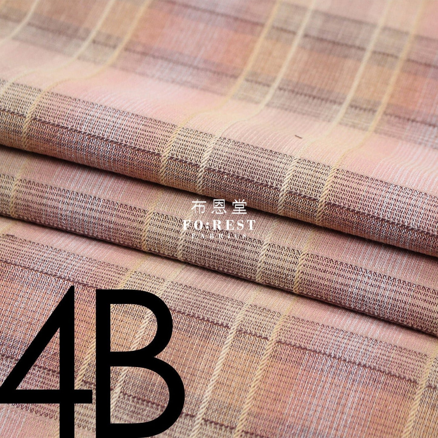 Yarn dyed cotton - Grid 4 fabric - FO:REST Fabric 布恩堂Liberty fabrictana lawnjapanese fabricykk zipper
