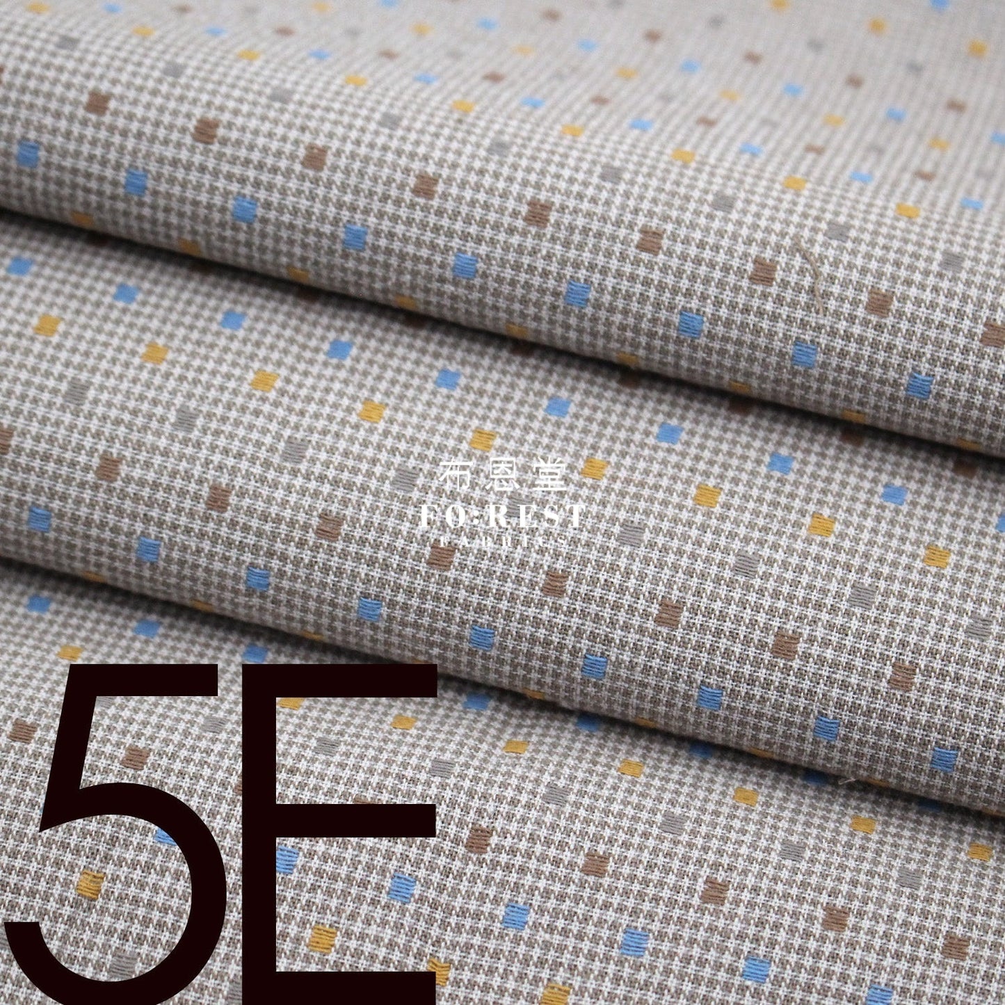 Yarn dyed cotton - Grid 5 fabric - FO:REST Fabric 布恩堂Liberty fabrictana lawnjapanese fabricykk zipper