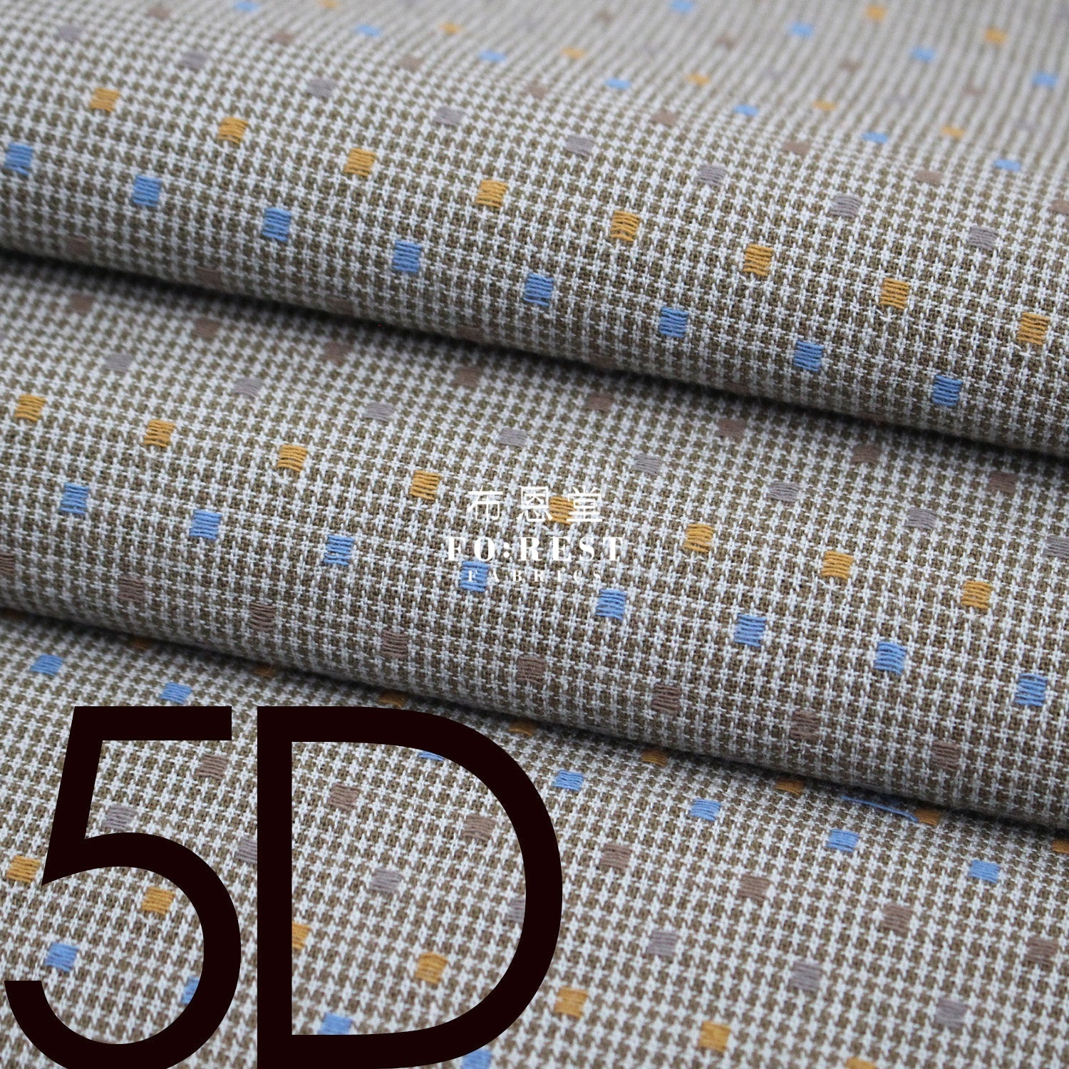 Yarn dyed cotton - Grid 5 fabric - FO:REST Fabric 布恩堂Liberty fabrictana lawnjapanese fabricykk zipper