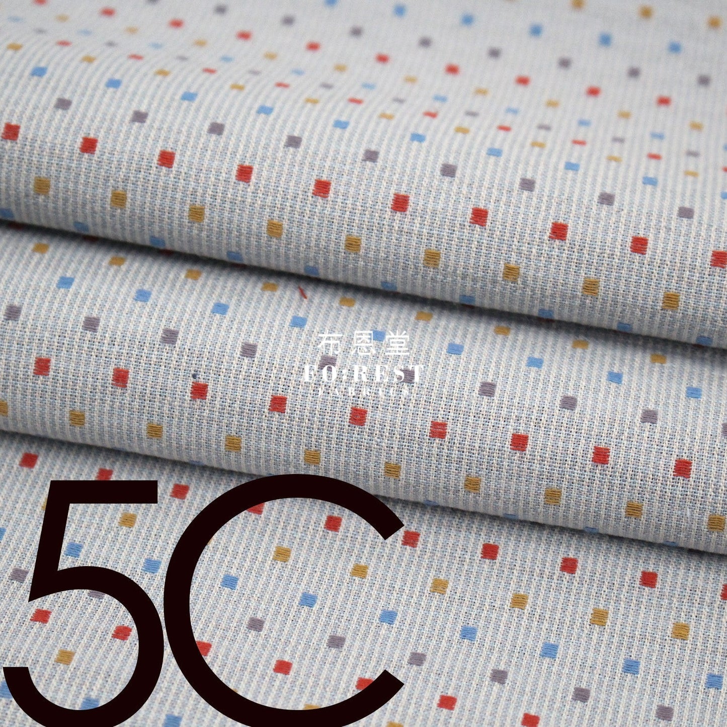 Yarn dyed cotton - Grid 5 fabric - FO:REST Fabric 布恩堂Liberty fabrictana lawnjapanese fabricykk zipper