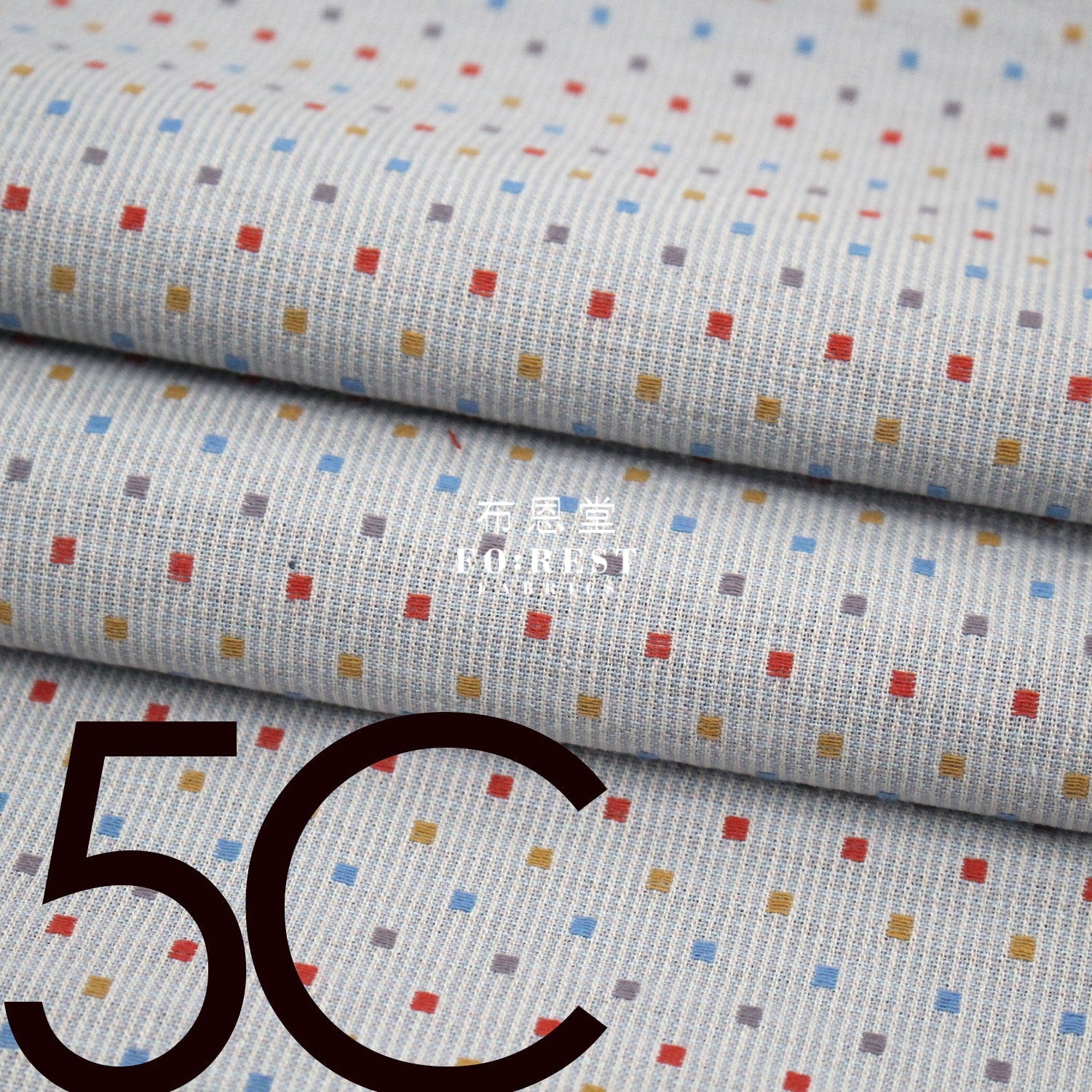 Yarn dyed cotton - Grid 5 fabric - FO:REST Fabric 布恩堂Liberty fabrictana lawnjapanese fabricykk zipper