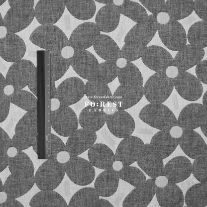 Yarn Dyed Cotton Jacquard - Mugwort Flower - FO:REST Fabric 布恩堂Liberty fabrictana lawnjapanese fabricykk zipper