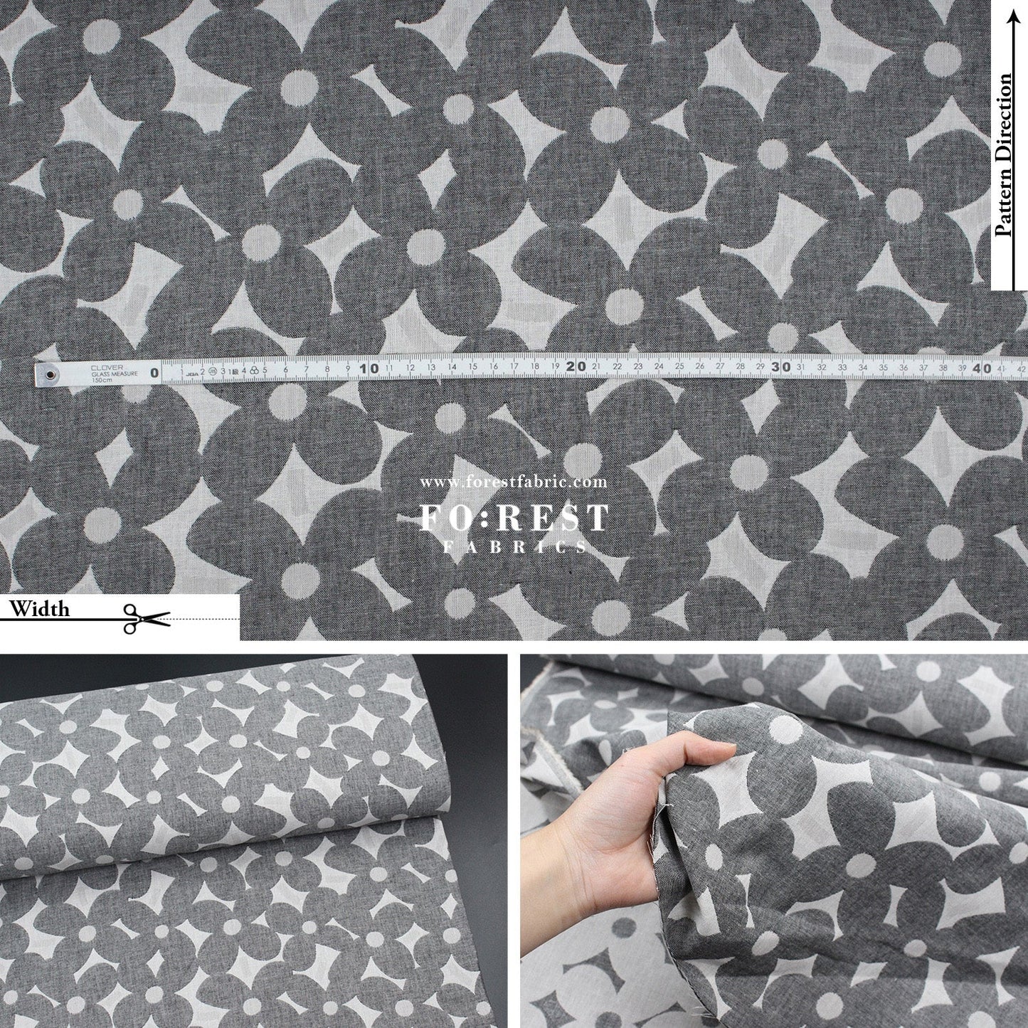 Yarn Dyed Cotton Jacquard - Mugwort Flower - FO:REST Fabric 布恩堂Liberty fabrictana lawnjapanese fabricykk zipper