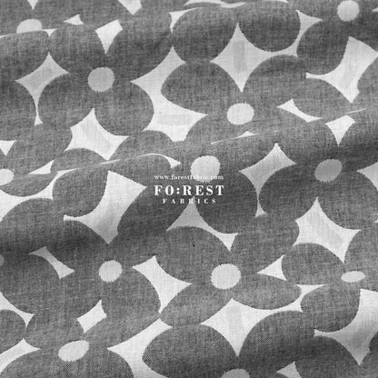 Yarn Dyed Cotton Jacquard - Mugwort Flower - FO:REST Fabric 布恩堂Liberty fabrictana lawnjapanese fabricykk zipper