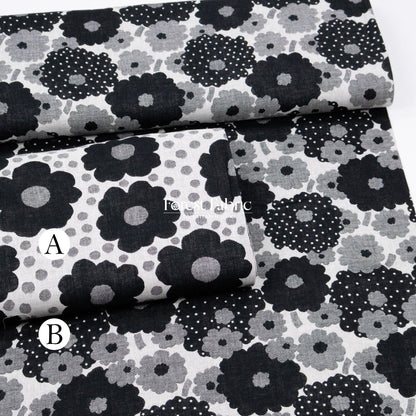 Yarn Dyed Cotton Jacquard - Polka Dot Flower - FO:REST Fabric 布恩堂Liberty fabrictana lawnjapanese fabricykk zipper