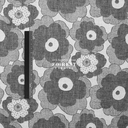 Yarn Dyed Cotton Jacquard - Poppy - FO:REST Fabric 布恩堂Liberty fabrictana lawnjapanese fabricykk zipper
