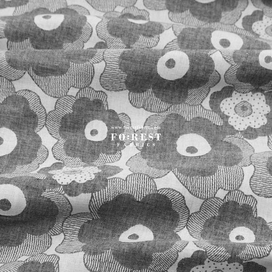 Yarn Dyed Cotton Jacquard - Poppy - FO:REST Fabric 布恩堂Liberty fabrictana lawnjapanese fabricykk zipper
