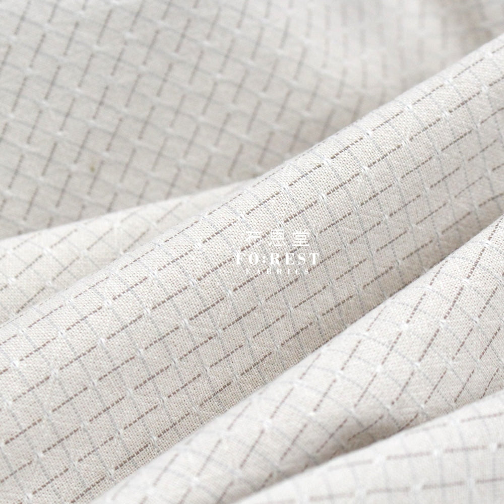 Yarn Dyed Cotton - Light Square Dot Fabric A