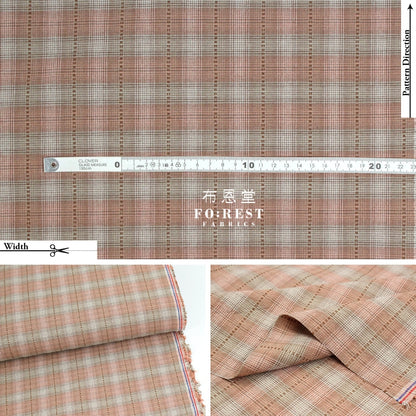 Yarn Dyed Cotton - Line Square Dot Fabric
