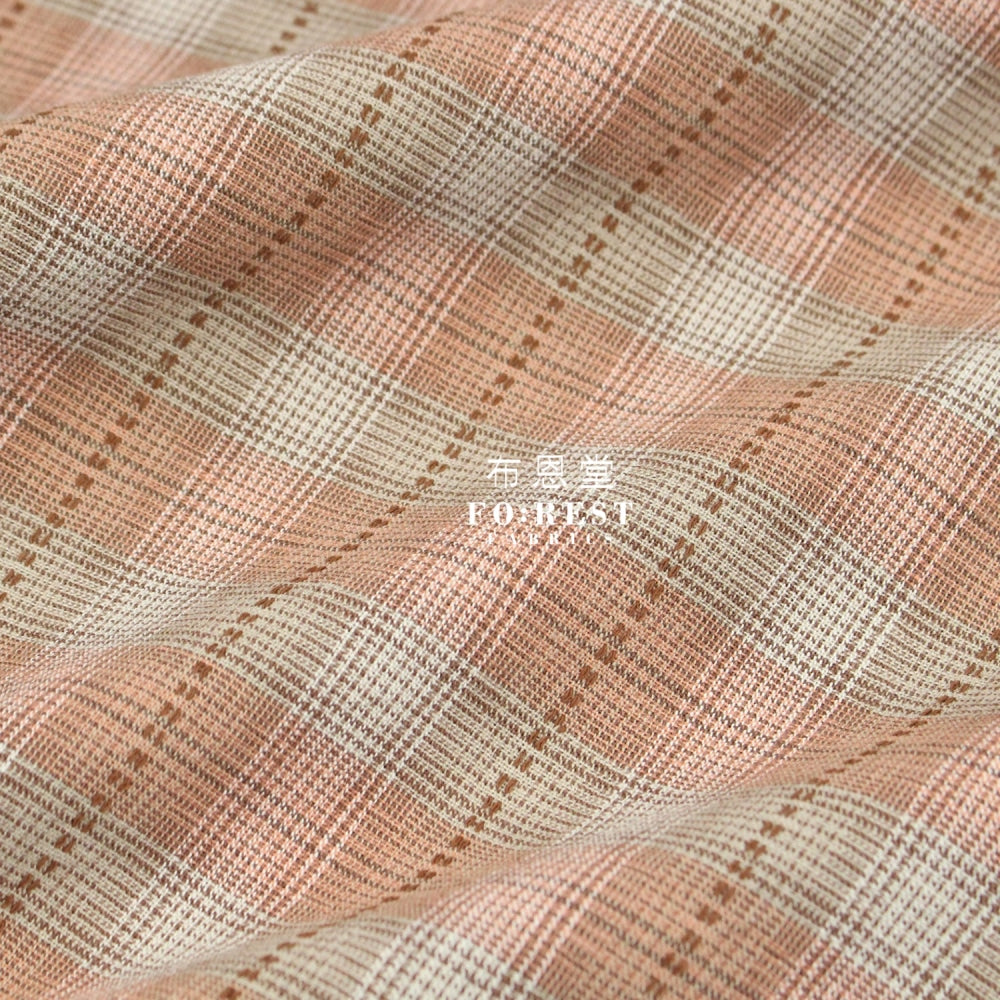 Yarn Dyed Cotton - Line Square Dot Fabric C