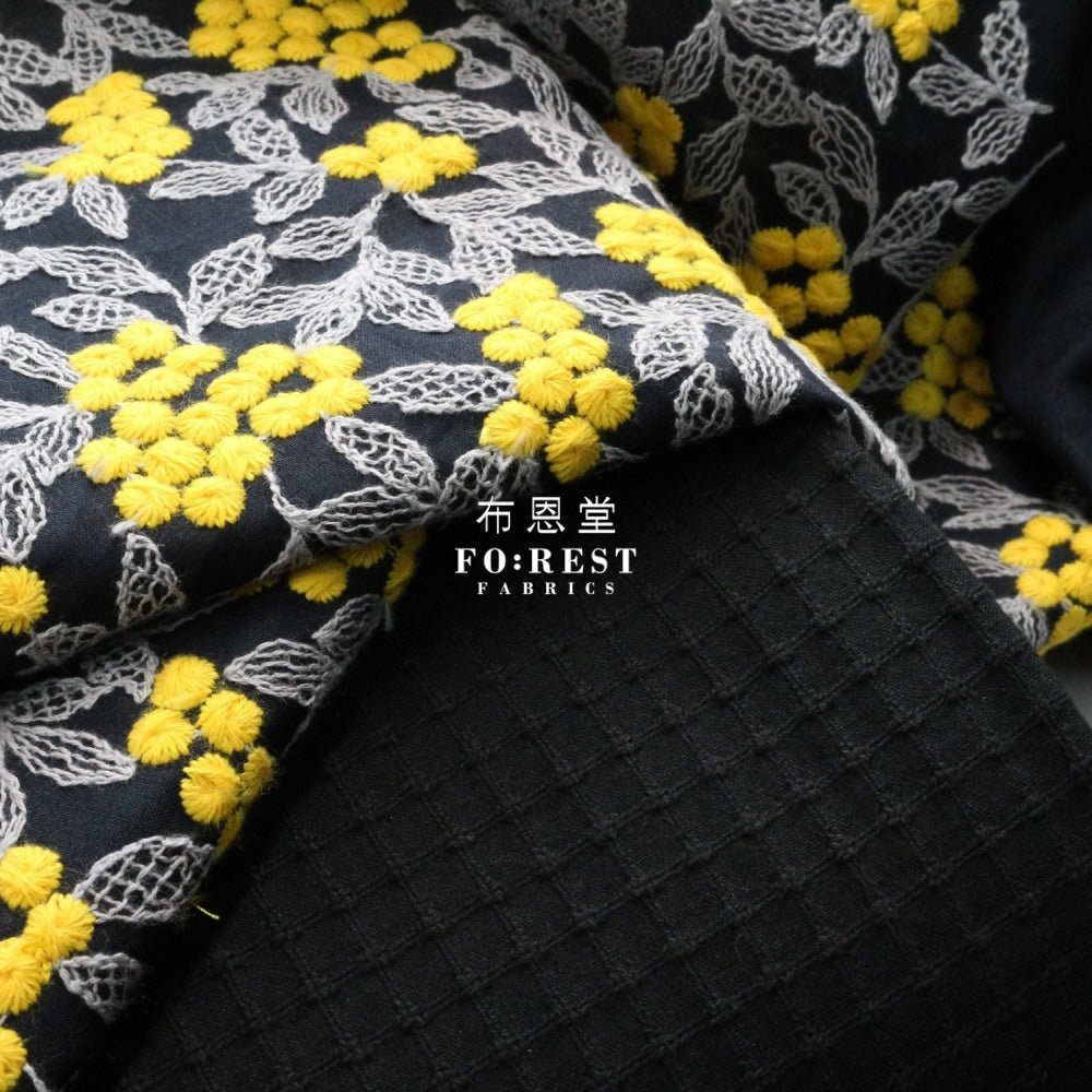 Yarn dyed cotton - Solid Sashiko fabric 刺子織 - FO:REST Fabric 布恩堂Liberty fabrictana lawnjapanese fabricykk zipper