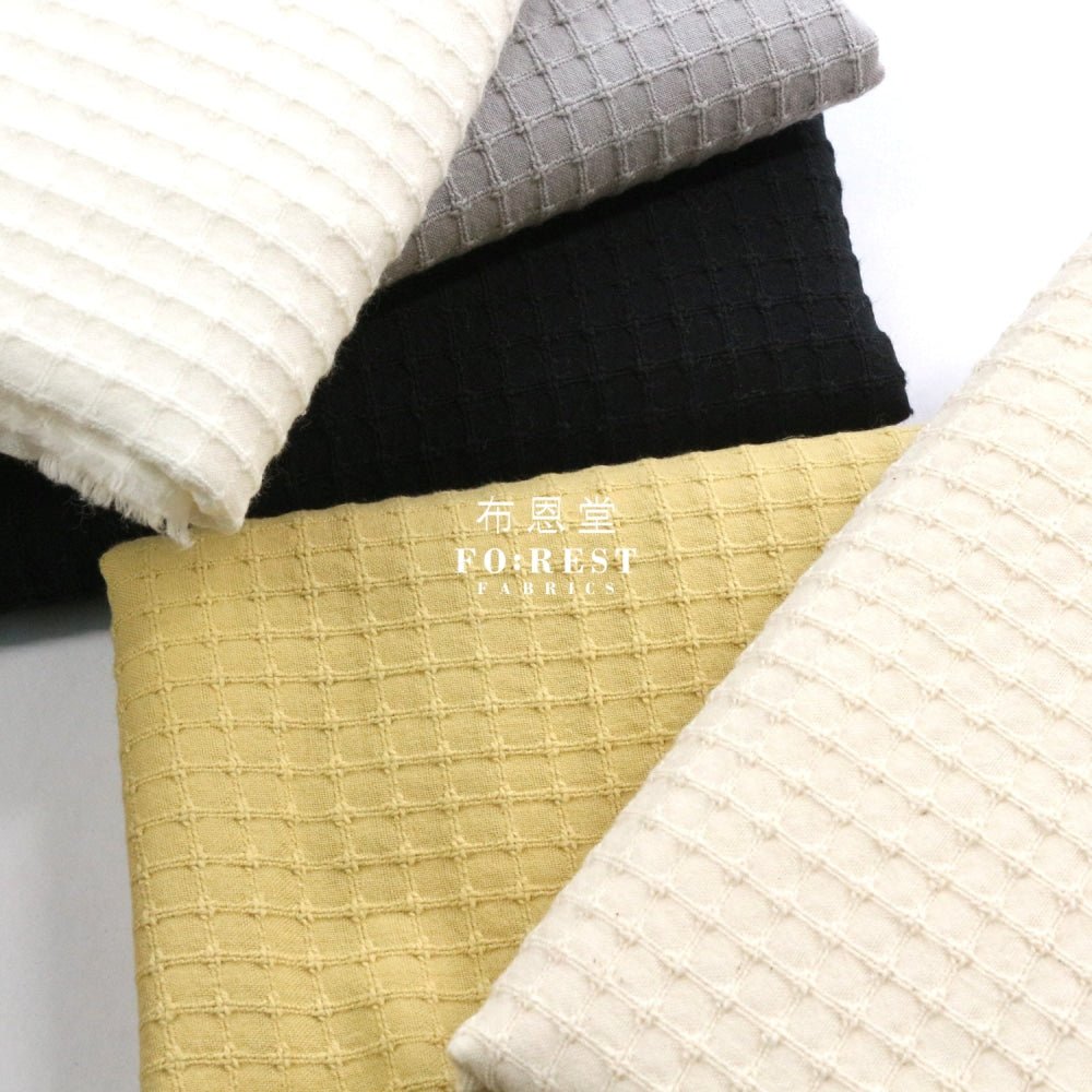 Yarn dyed cotton - Solid Sashiko fabric 刺子織 - FO:REST Fabric 布恩堂Liberty fabrictana lawnjapanese fabricykk zipper