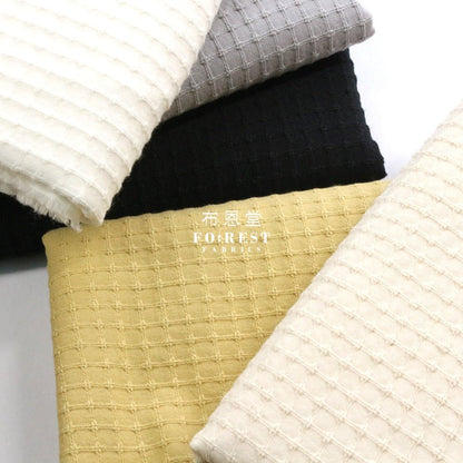 Yarn dyed cotton - Solid Sashiko fabric 刺子織 - FO:REST Fabric 布恩堂Liberty fabrictana lawnjapanese fabricykk zipper