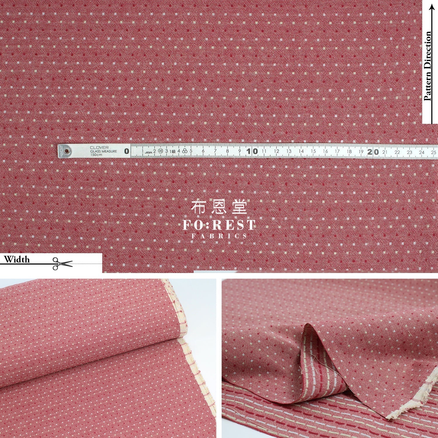 Yarn dyed cotton - Square 1 fabric - FO:REST Fabric 布恩堂Liberty fabrictana lawnjapanese fabricykk zipper
