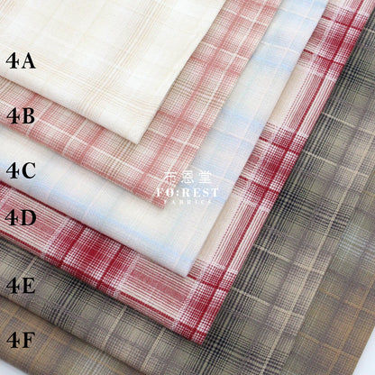 Yarn dyed cotton - Square 4 fabric - FO:REST Fabric 布恩堂Liberty fabrictana lawnjapanese fabricykk zipper