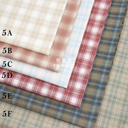 Yarn dyed cotton - Square 5 fabric - FO:REST Fabric 布恩堂Liberty fabrictana lawnjapanese fabricykk zipper
