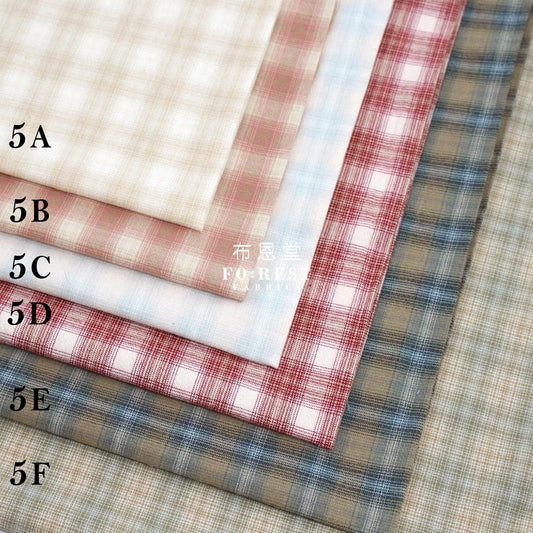 Yarn dyed cotton - Square 5 fabric - FO:REST Fabric 布恩堂Liberty fabrictana lawnjapanese fabricykk zipper