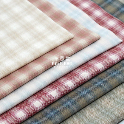 Yarn dyed cotton - Square 5 fabric - FO:REST Fabric 布恩堂Liberty fabrictana lawnjapanese fabricykk zipper