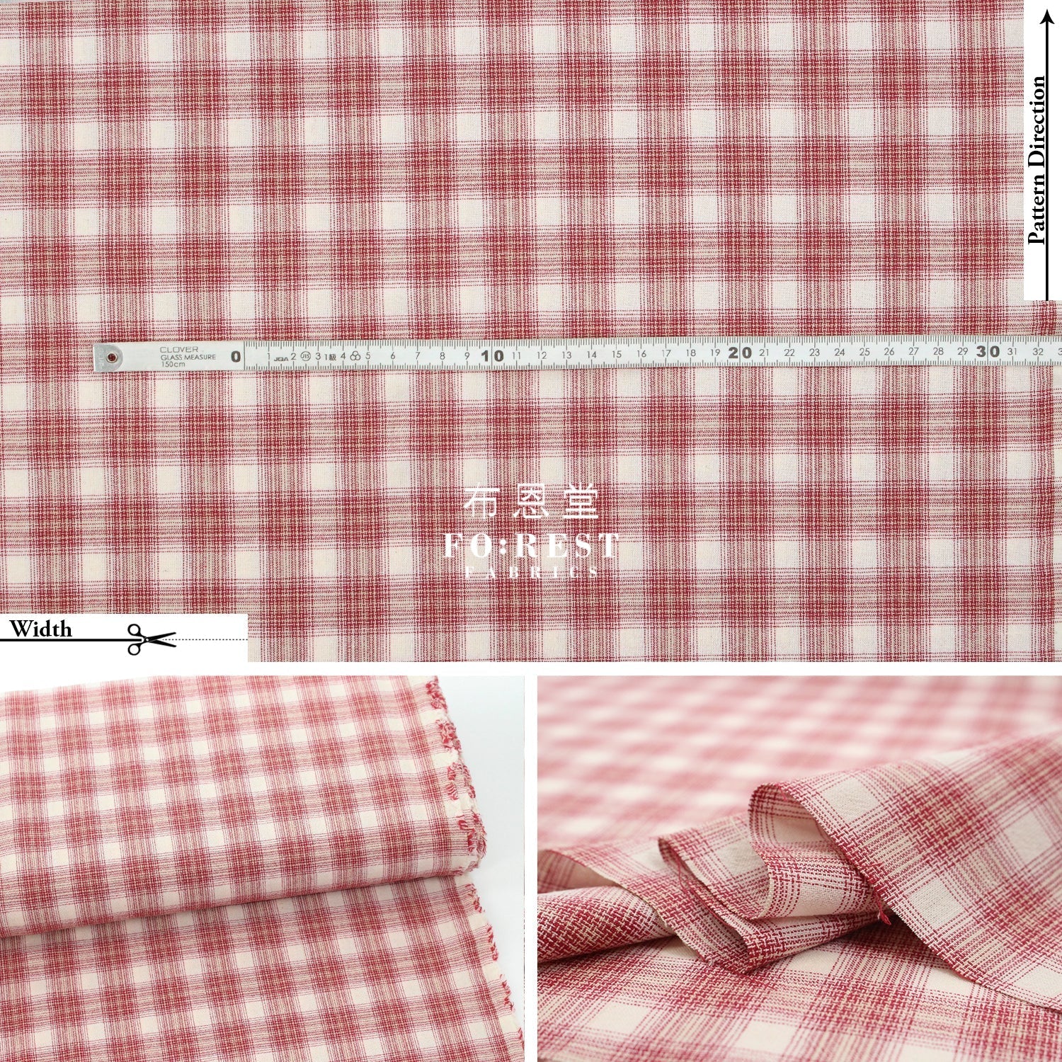 Yarn dyed cotton - Square 5 fabric - FO:REST Fabric 布恩堂Liberty fabrictana lawnjapanese fabricykk zipper