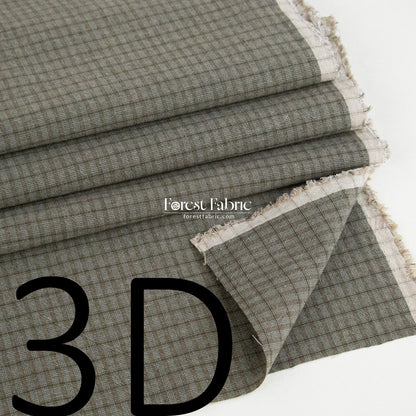 Yarn dyed cotton - Square100 3 fabric - FO:REST Fabric 布恩堂Liberty fabrictana lawnjapanese fabricykk zipper
