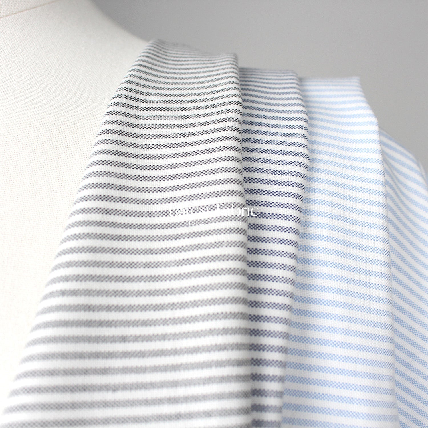 Yarn dyed cotton - strip fabric - FO:REST Fabric 布恩堂Liberty fabrictana lawnjapanese fabricykk zipper