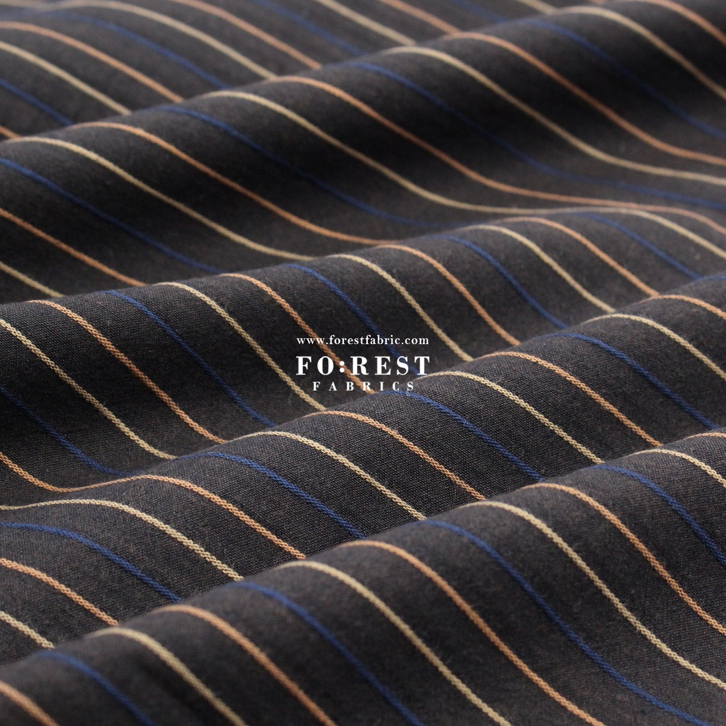 Yarn dyed cotton - strip fabric - FO:REST Fabric 布恩堂Liberty fabrictana lawnjapanese fabricykk zipper