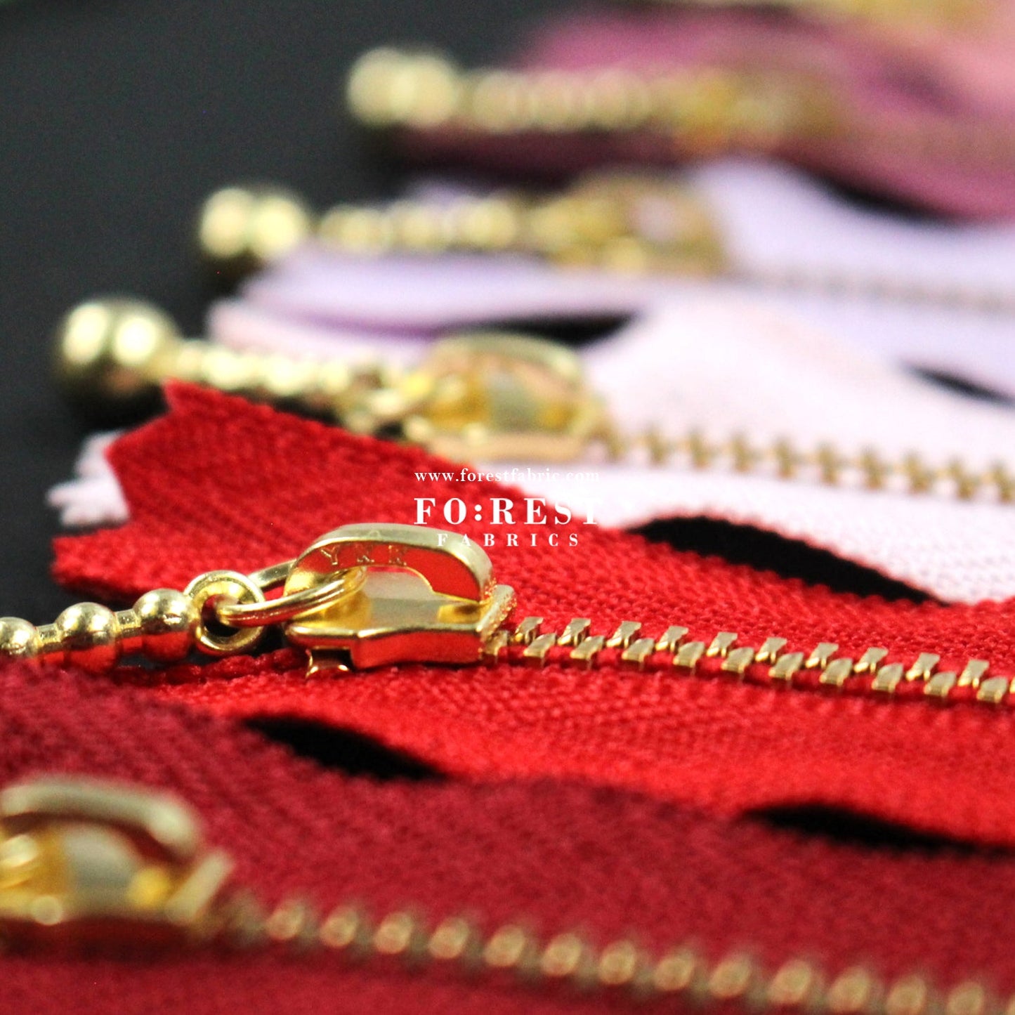 YKK 12cm Zipper Golden - FO:REST Fabric 布恩堂Liberty fabrictana lawnjapanese fabricykk zipper