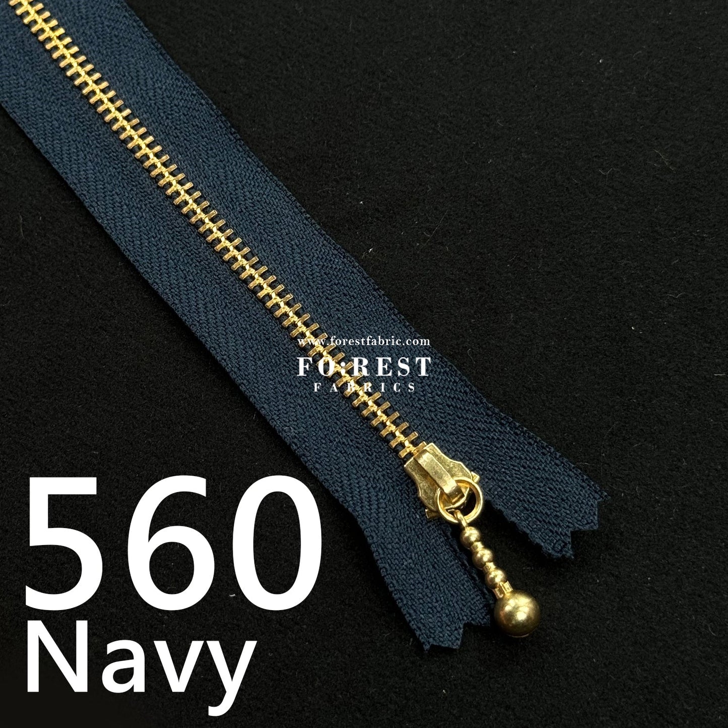 YKK 12cm Zipper Golden - FO:REST Fabric 布恩堂Liberty fabrictana lawnjapanese fabricykk zipper