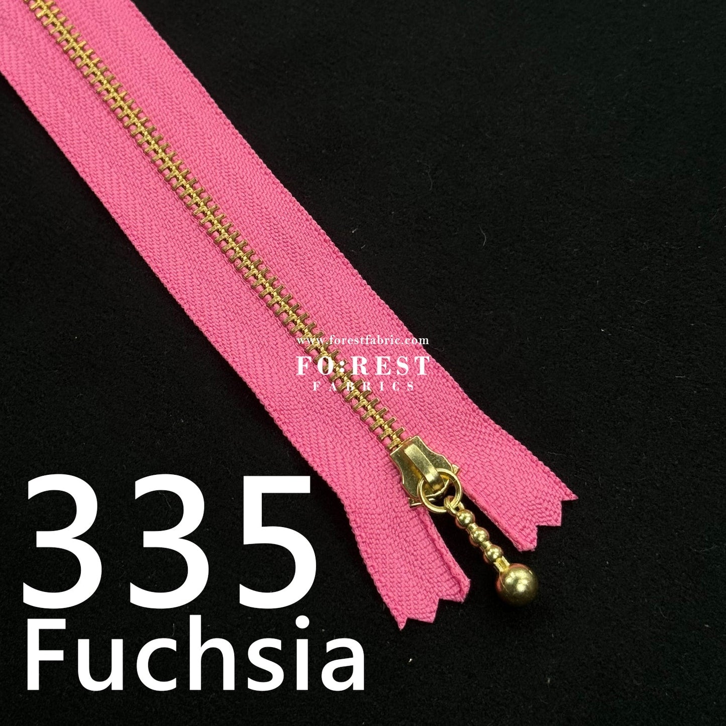 YKK 12cm Zipper Golden - FO:REST Fabric 布恩堂Liberty fabrictana lawnjapanese fabricykk zipper