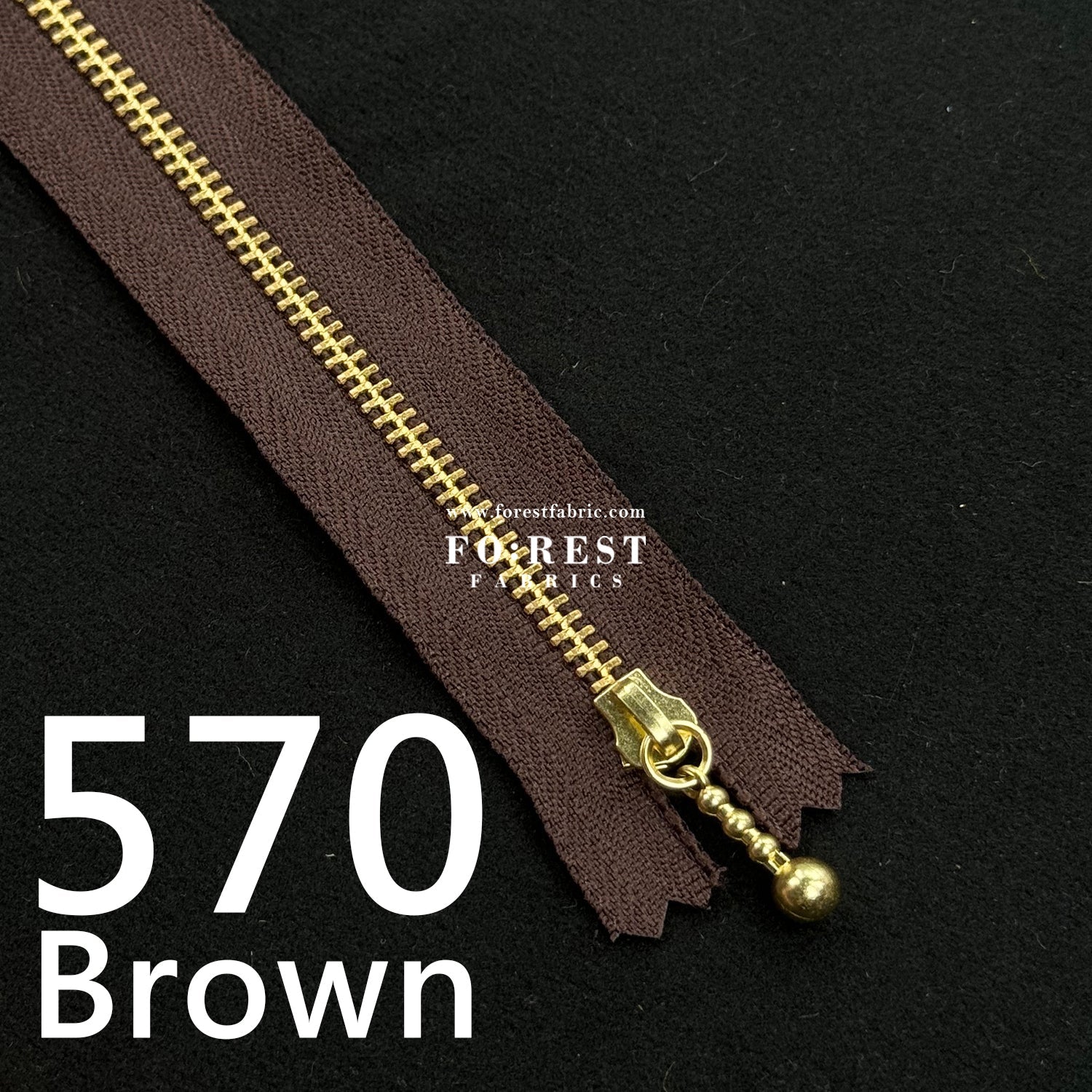 YKK 12cm Zipper Golden - FO:REST Fabric 布恩堂Liberty fabrictana lawnjapanese fabricykk zipper