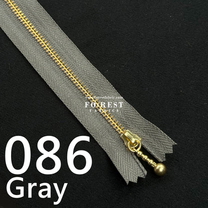 YKK 12cm Zipper Golden - FO:REST Fabric 布恩堂Liberty fabrictana lawnjapanese fabricykk zipper