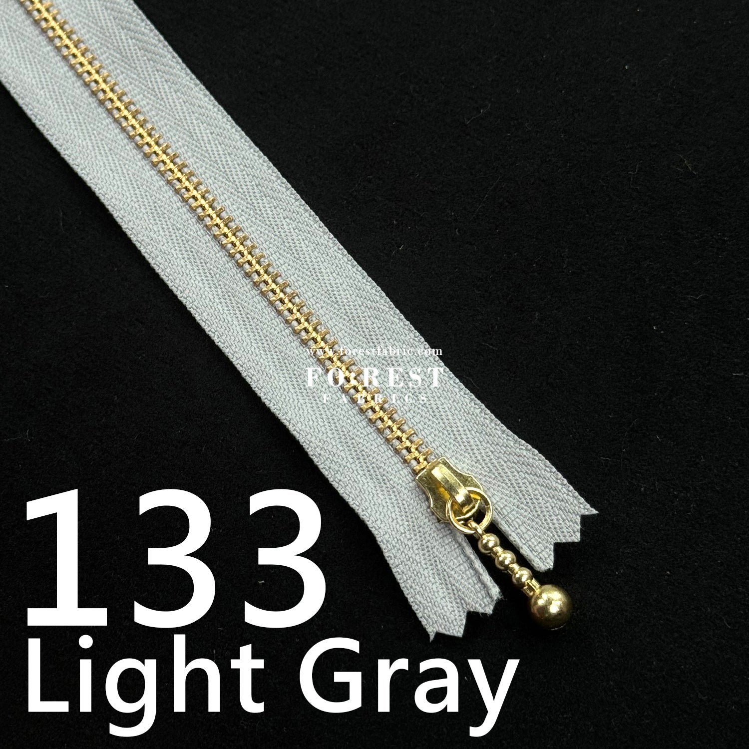 YKK 12cm Zipper Golden - FO:REST Fabric 布恩堂Liberty fabrictana lawnjapanese fabricykk zipper