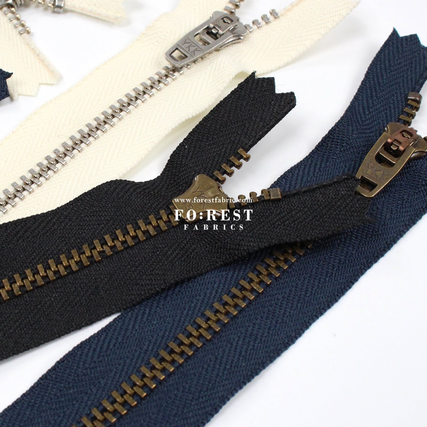 YKK 14/18cm Pants/Jeans Zipper 褲拉鏈 - FO:REST Fabric 布恩堂Liberty fabrictana lawnjapanese fabricykk zipper