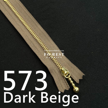 YKK 20cm Zipper Golden - FO:REST Fabric 布恩堂Liberty fabrictana lawnjapanese fabricykk zipper