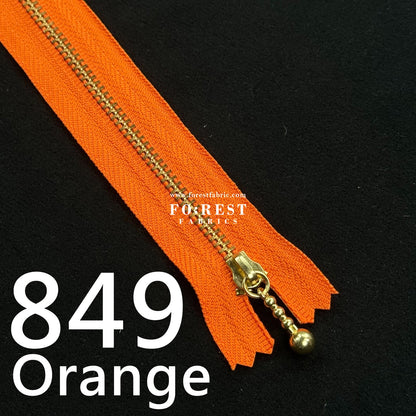 YKK 20cm Zipper Golden - FO:REST Fabric 布恩堂Liberty fabrictana lawnjapanese fabricykk zipper